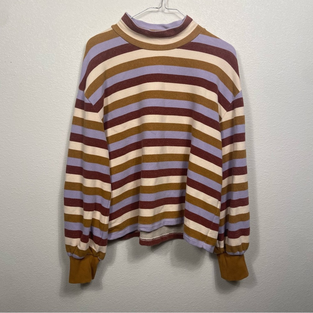 Madewell Mockneck Striped Sweater